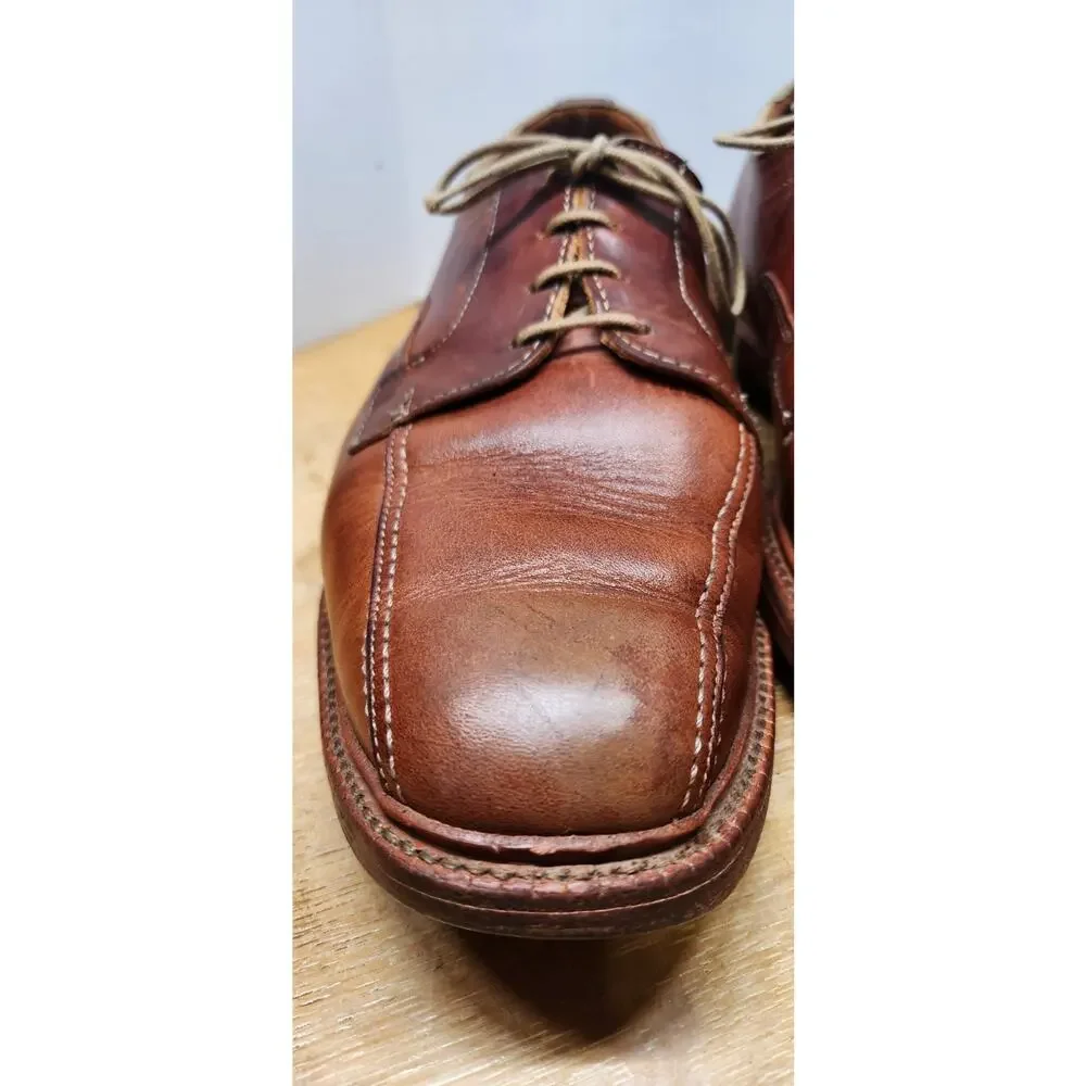 Allen Edmonds Bruce bicycle toe dress shoes, brown, men's US 11 3E EUC‎